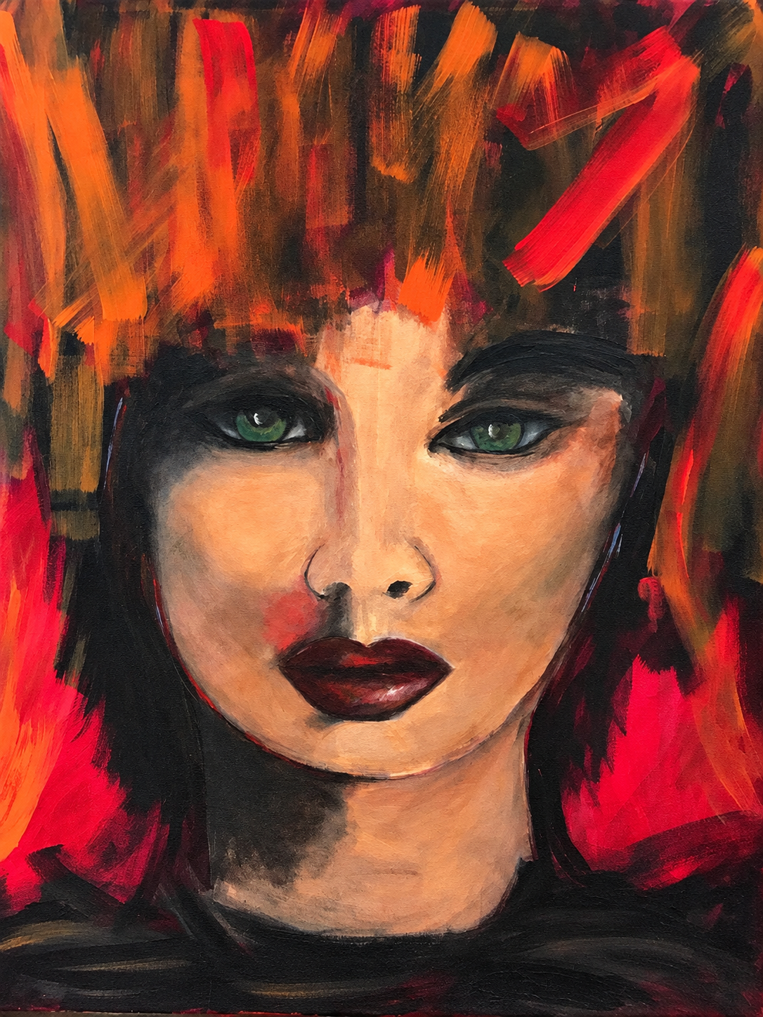 Rouge, a portrait by Ilka Schulz